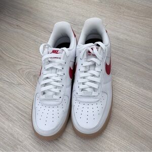 Nike Air Force 1 Low Retro Color of the Month White Red DJ3911-102 Men's ,Size 9